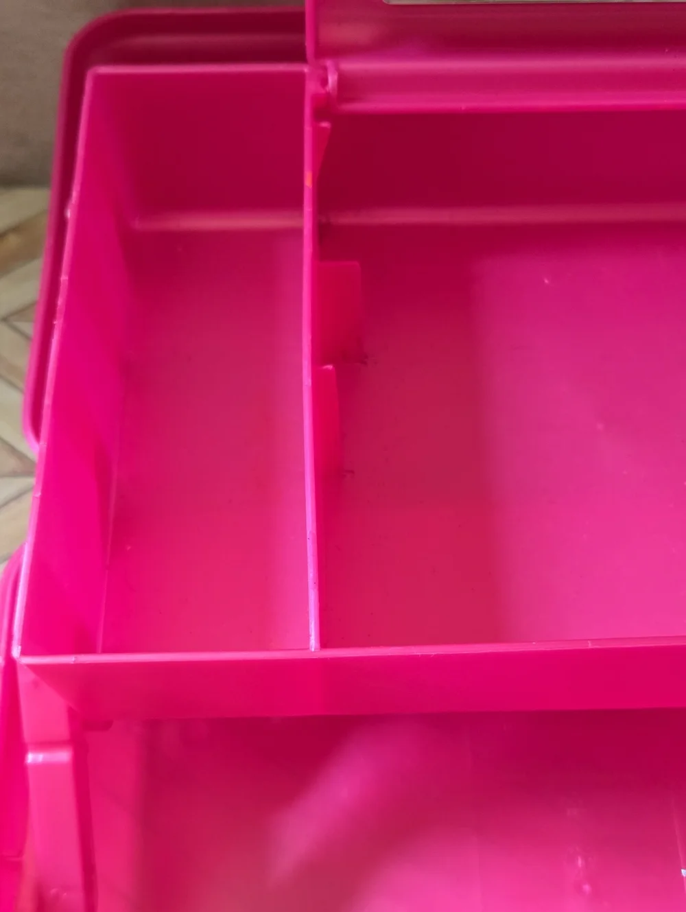 Vintage Y2K Caboodles Hot Pink Makeup Organizer Train Case Beauty Box